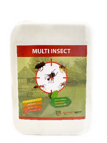 Інсектицид MULTI INSECTS  проти бліх, кліщів, тарганів та мурах.